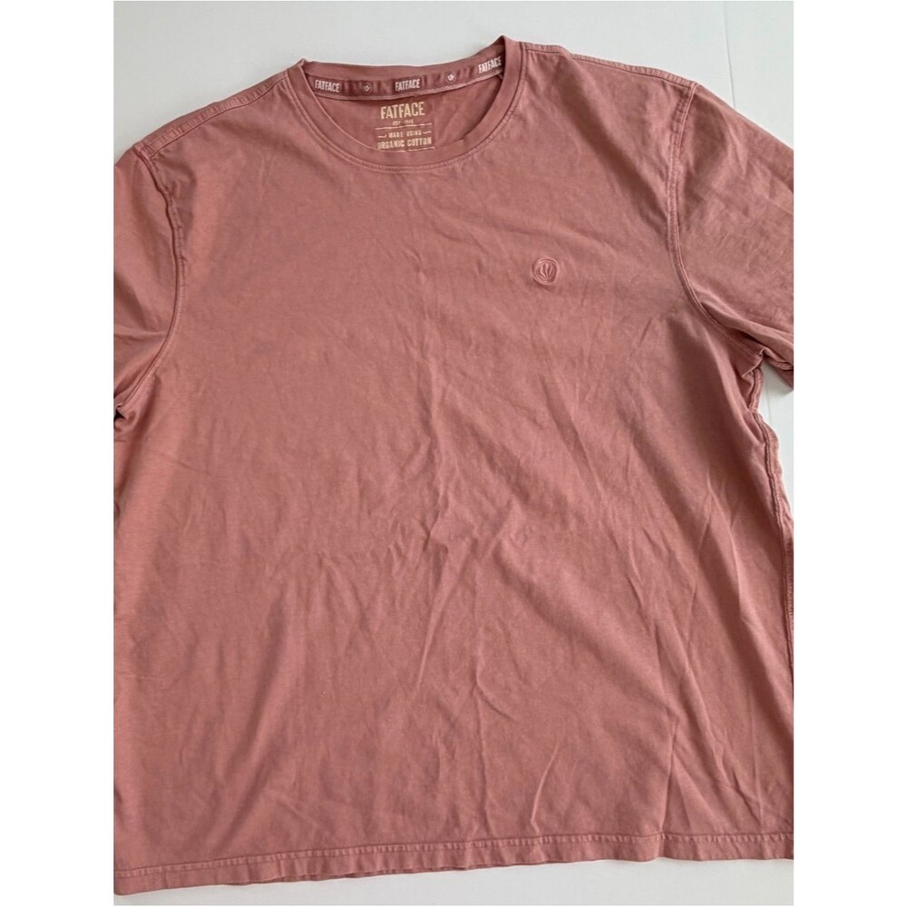 Fat Face Men’s Crew Neck T-Shirt in Rosewood-XL